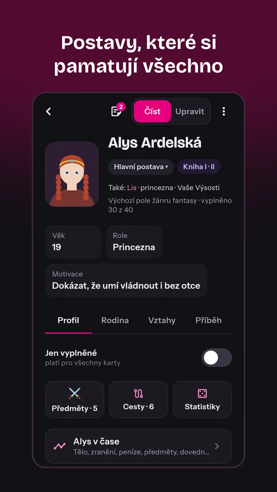 Karta postavy